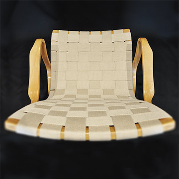 Eva chair webbing strap overlaps