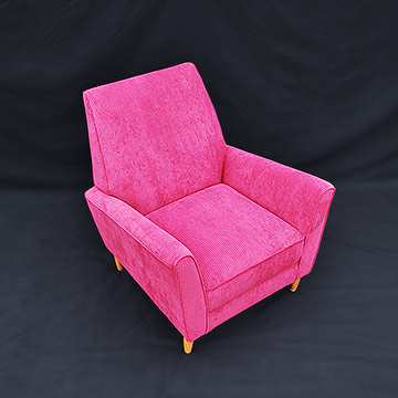 Diva in the pink armchair