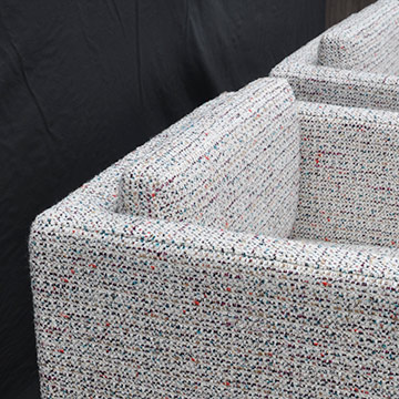 Bouclé fabric upholstery