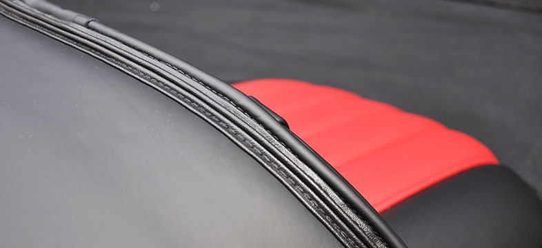 classic car seat piping trim detail