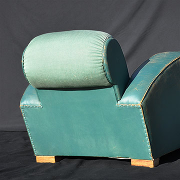 Club chair back side