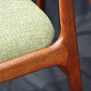 Dining chair upholstery details