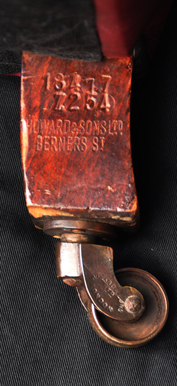 Howard and Sons original casters and brand stamped legs