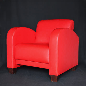 Classic Art Deco club chair upholstered