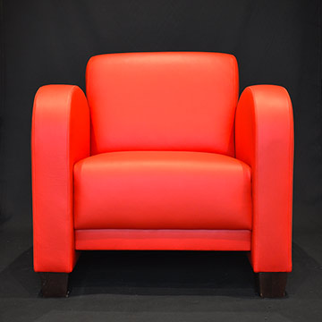 Reupholstered Art Deco club chair