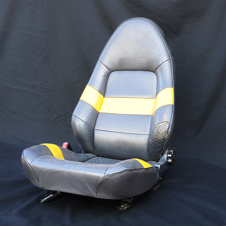 Leather seat repaired, sections replaced, connolised and original re-connolised