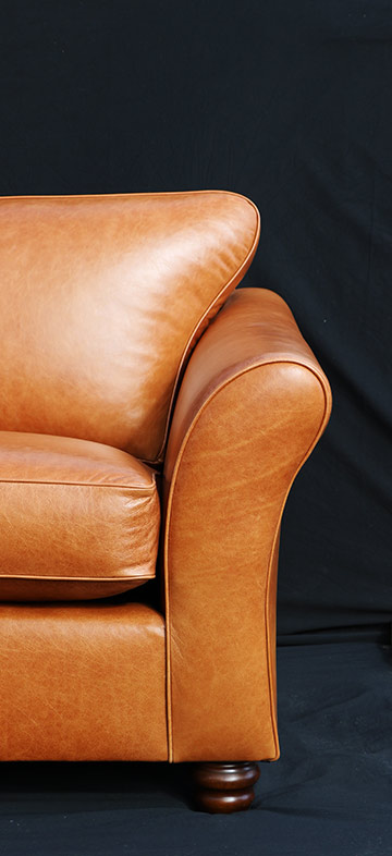 High quality lesther sofa recovered