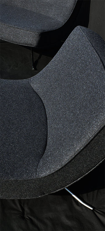 Chair reupholstry stitching details