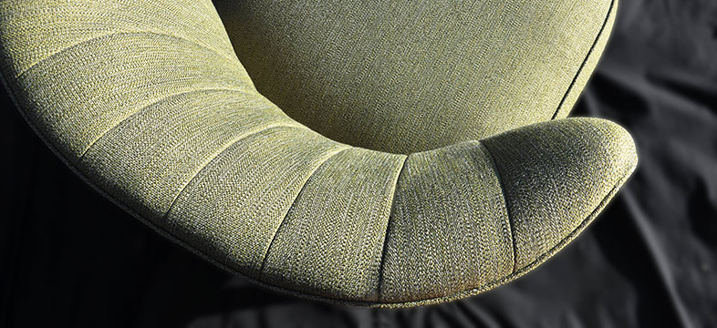 Lounge chair upholstery styling