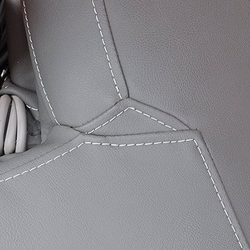 Complicated top-stitching reupholstery detail