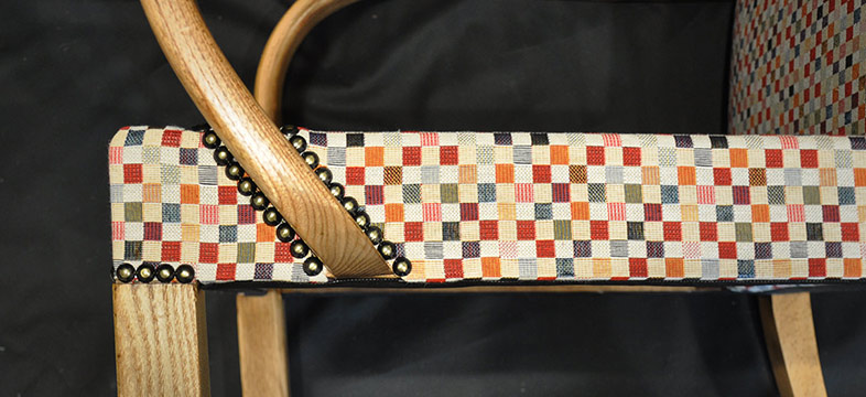 pattern match aligned reupholstery