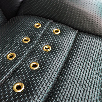 Pilot and passenger seat re-upholstery detail