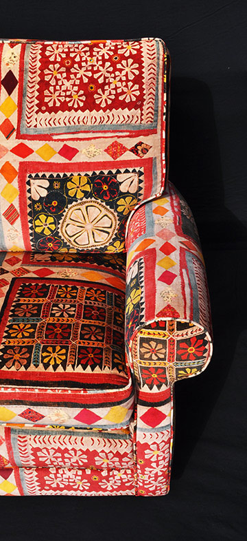 Furniture reupholstery pattern aligning the impossible pattern