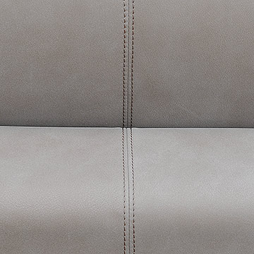 Top-stitch leather upholstery detail
