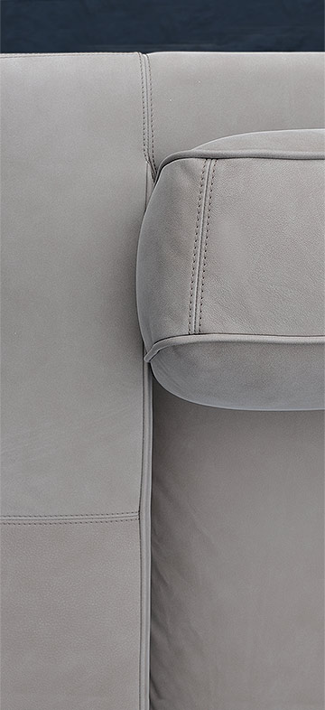 Leather arm and backrest