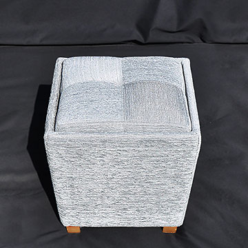 Footstoll reupholstered