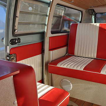 VW camper van interior upholstery