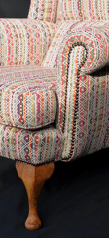 Furniture reupholstery details